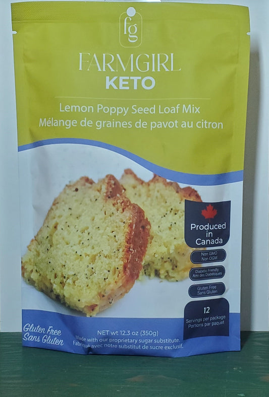 Farm Girl Keto Lemon Poppy Seed Loaf Mix 350g