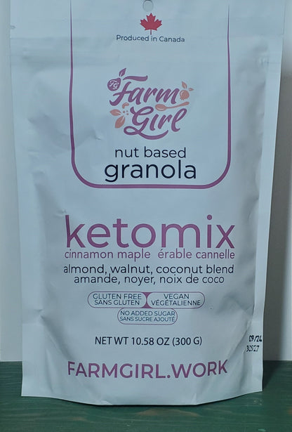 Farm Girl Nut Based Ketomix Cinnamon Maple Granola 300g