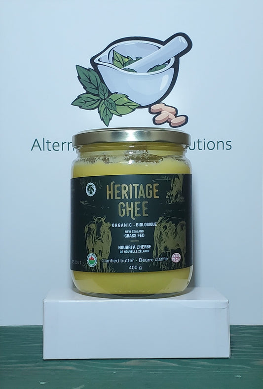 Heritage Ghee Organic Grass Fed Clarified Butter 400g