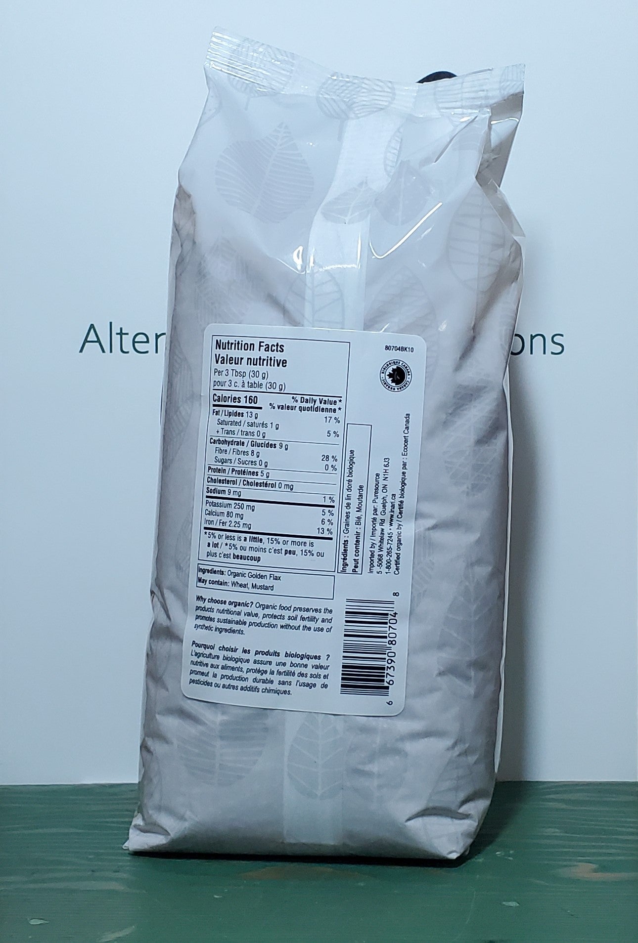 Inari Organic Raw Golden Flax  800g