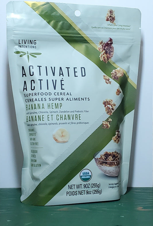 Living Intentions Activated Organic Banana Hemp Cereal 255g