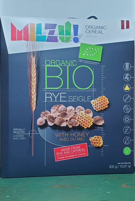 Milzu Organic Bio Honey Rye Cereal 300g