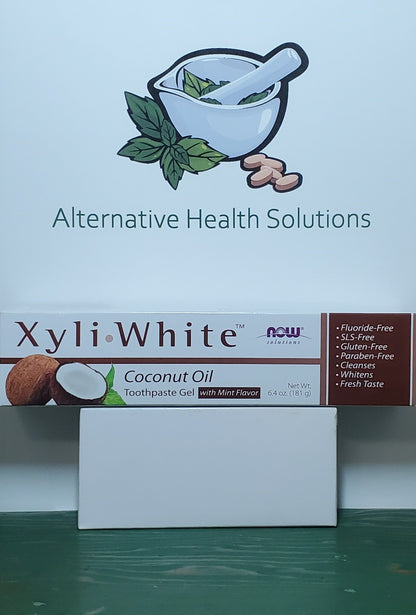 Now Xyli White Coconut Oil Mint Toothpaste Gel 181g