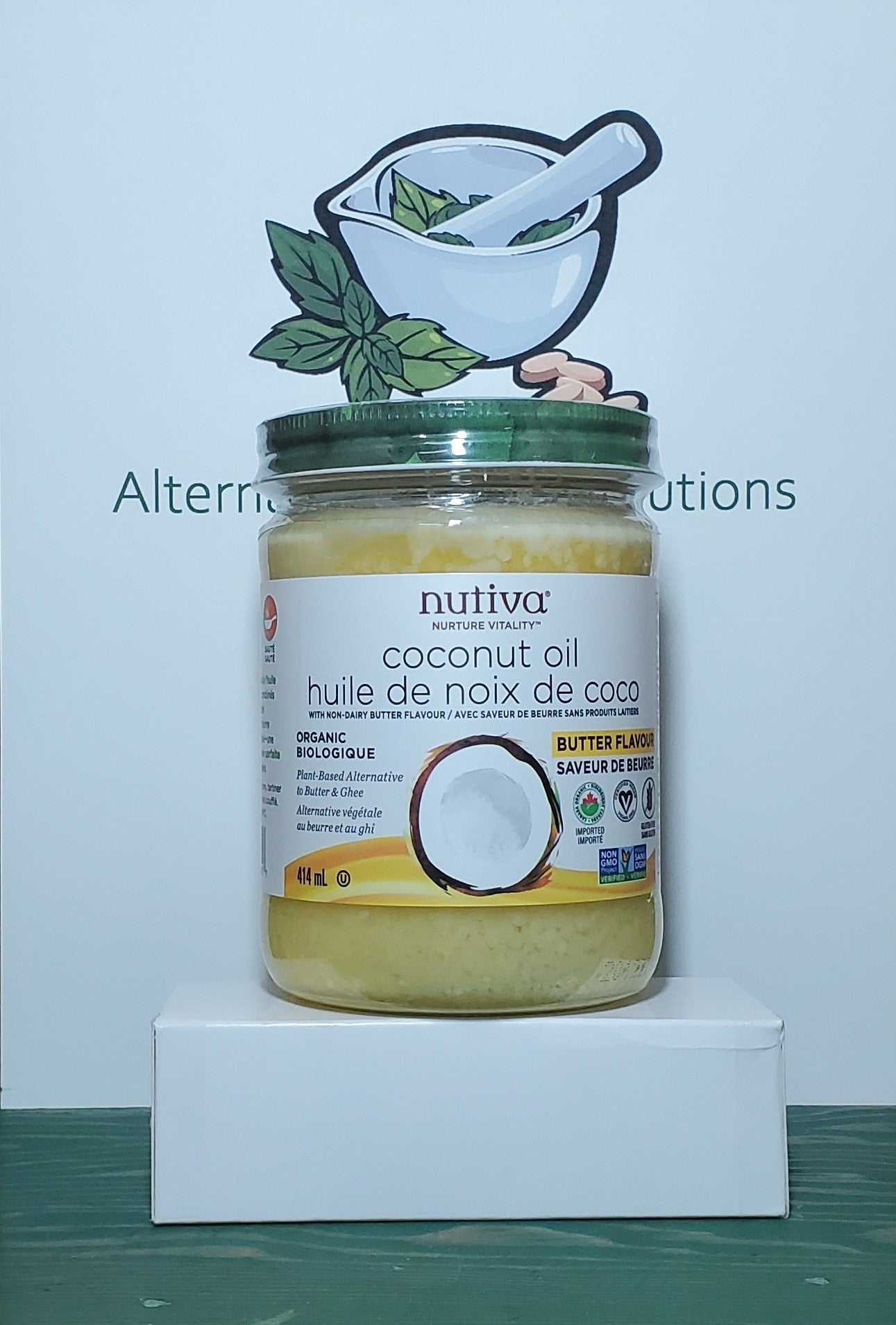 Nutiva Vegan Butter Flavored Coconut Oil 414ml