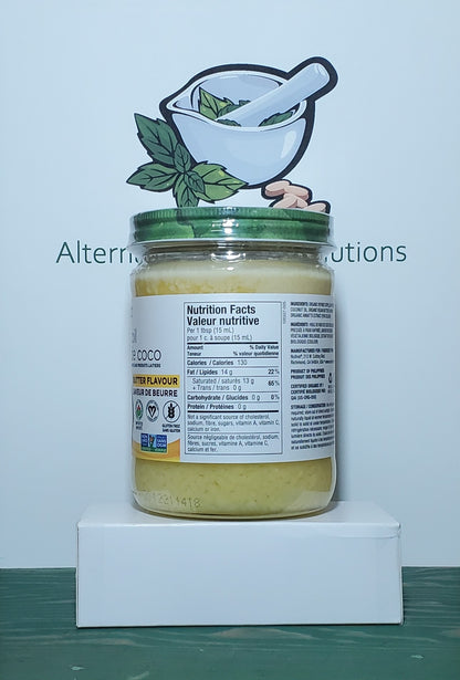 Nutiva Vegan Butter Flavored Coconut Oil 414ml