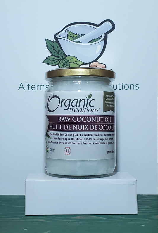 Organic Traditions Raw Coconut Oil 500ml