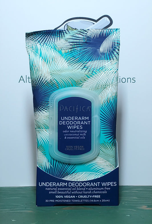 Pacifica Underarm Deodorant Wipes 30pc