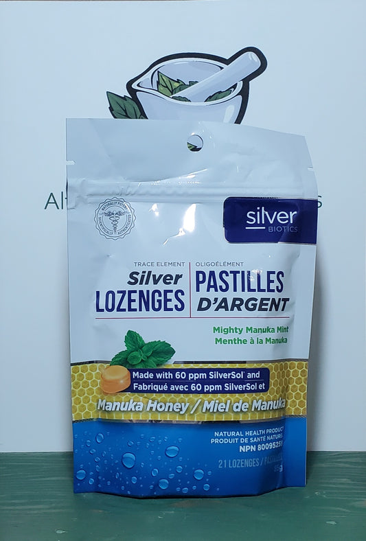 Silver Biotics Manuka Mint Honey Silver Lozenges 85g
