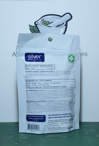 Silver Biotics Manuka Mint Honey Silver Lozenges 85g
