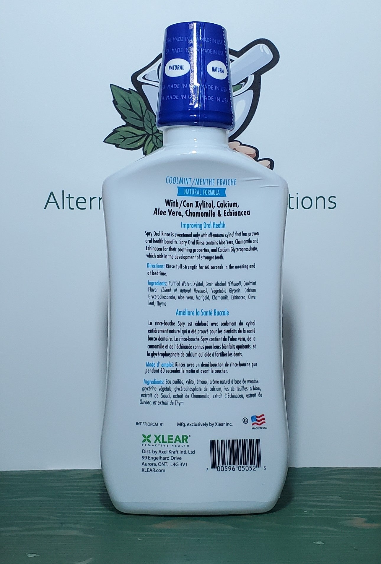 Spry Dental Defense Natural Coolmint Oral Rinse 473ml